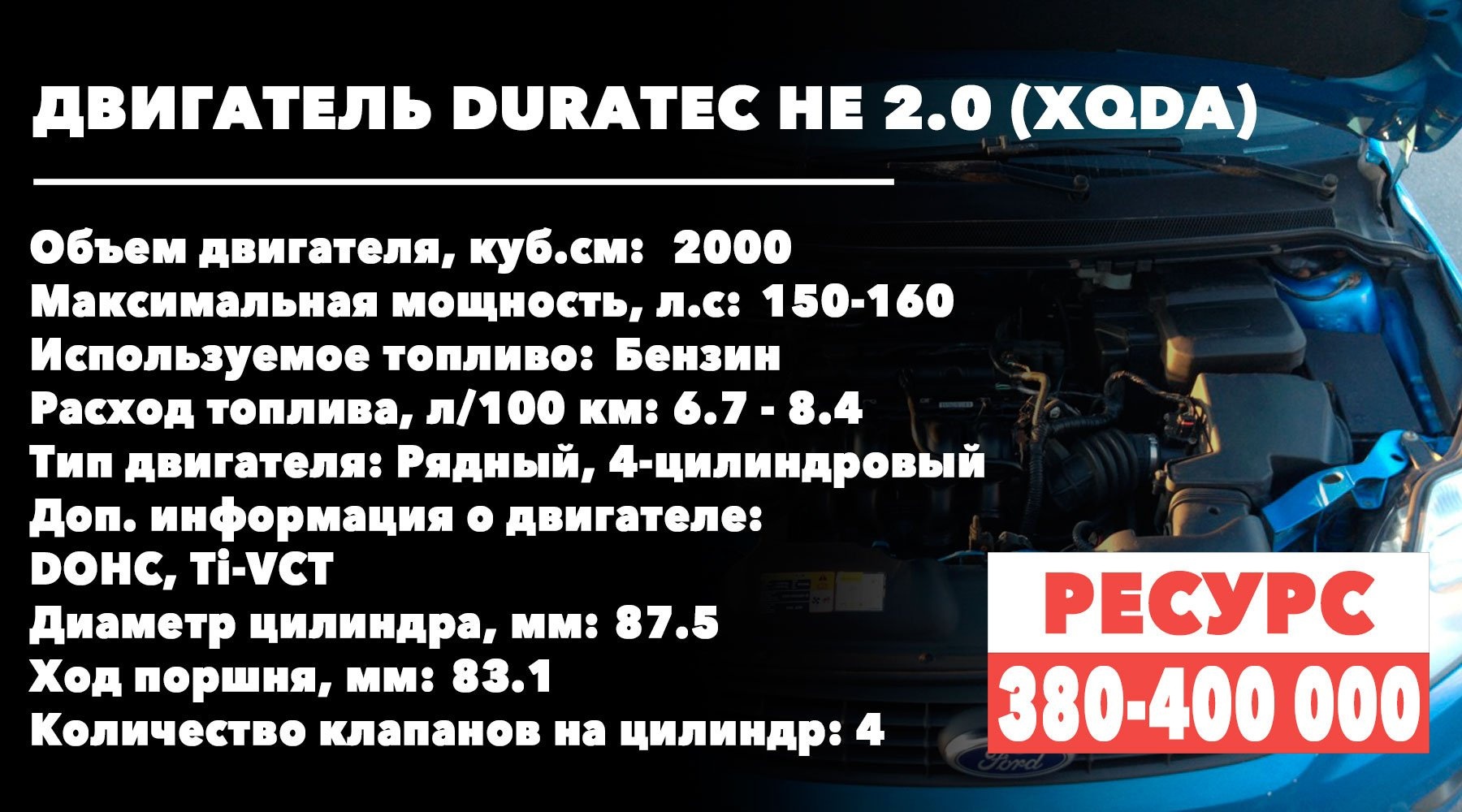 Срок службы двигателя Ford-Focus 2.0 (UFDB)
