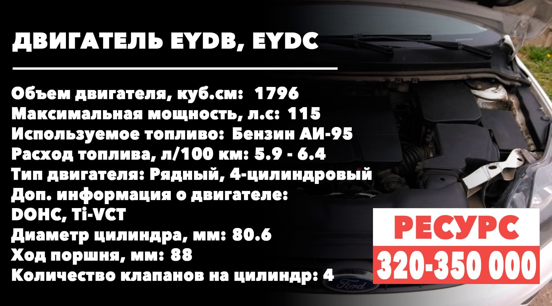 Потенциальный ресурс двигателей 1,8 л (EYDB, EYDC)